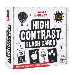 amazon brand - jam & honey Amazon Brand-Jam & Honey High Contrast Flash Cards for Babies & Toddlers|Visual Stimulation|Cognitive,Visual & Language Development Tools|Educational Toy|Bis Approved (Set of 30),Creative_Thinking image 1