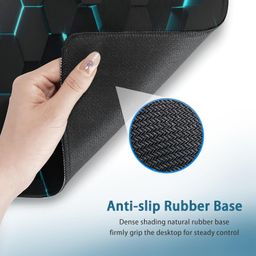 yashodhara enterprise Anti-Slip Extended Hexagons Pattern Desk Mat Gaming Rubber Mouse Pad/Desk Mat for Laptop and Computer (30cm X 80cm) image 4
