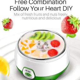 Automatic Yogurt Maker Machine With Stainless Steel Inner Container Automatic Yogurt Maker Machine with Temperature Control, Homemade Fresh Yogurt - Dahi Maker with Auto Switch-Off (1000ml) image 2