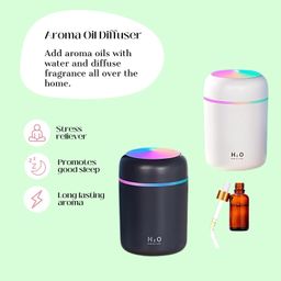Yousee Max Electric Aroma Diffuser for Home | Humidifier Aroma Diffuser | Essential Oil Diffuser | Aromatherapy and Fragrance, Long-lasting Home Fragrance | Fragrance Diffuser, Home Essentials | White image 4
