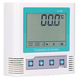 fafeicy Temperature Data Logger, USB Temperature Logger with LCD Display for Office Workshop image 5