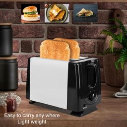 home-pro 650 W Automatic Popup Toaster/Quick 2 Slice Popup Toaster/Cool Touch, Sock Proof Plastic Body image 4