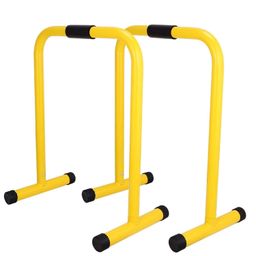 Xpeed Equalizer Dip Bars Stand For Push Ups And Strength Training, Dip Station For Pull Ups, Parallel Bars, Parallettes, Great Gymnastic Bar For Dipping,Polyurethane (Yellow) image 5