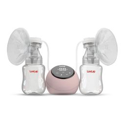 LuvLap Adore Double Electric Breast Pump with Dual Mode, 2 Phase - Stimulation & Expression, Soft Silicone Cushion, Rechargeable Battery, Single Breast Pump Electrical, BPA Free image 1