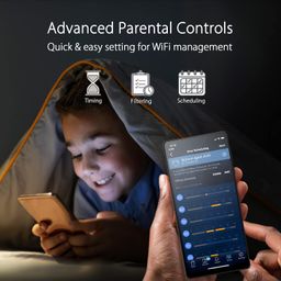 ASUS ZenWiFi AX (XT8) Router Black - AX6600 Whole-Home Tri-Band Mesh WiFi 6 System, Coverage up to 2,750 Sq. ft. or 4+ Rooms, 6.6Gbps WiFi, 3 SSIDs, Life-time Free Network Security & Parental Control (ZenWiFi AX (XT8) BLACK) image 5