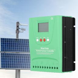 ELBME® 12V/24V Wind Solar Hybrid Charge Controller - MPPT Solar Charger Controller with LCD Display, Booster Function, Dump Load, Overload Protection (GPI1010K) image 3