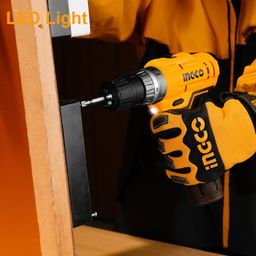 INGCO 12V Cordless Drill Machine, Drilling Machine with 2 pcs Battery Packs & Drill bits, 18+1+1 Torque Setting, 22500 BPM image 4