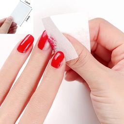 dhanabapa Lint free wipes for Nail art Professional, Home Use, General Purpose, and Labs Portable Easy To Use Fold Tissue Paper - 1000 Pieces Packet. image 2