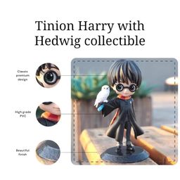 Tinion|| Harry Potter with owl Action Figure Special Edition Action Figure for Car Dashboard, Decoration, Cake, Office Desk & Study Table (Pack of 1) (Height-16cm) image 2