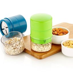 Clazkit Precision Cashews & Almond Cutter/Slicer : Effortless Slicing with Built-in Storage Convenience -Multicolor image 3