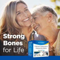 geegvv Finecal-500 - Bone & Joint Health Supplement with Calcium Carbonate & Vitamin D3-150 Tablets image 3