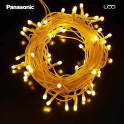 Panasonic Deco Fancy 10 Mtr LED String Light for Diwali, Decorative LED String Light for Ganesh Chaturthi, Christmas Decoration Light (Golden) image 2