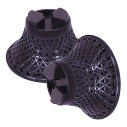 Kuber Industries Seating Stool | Plastic Mesh Damroo Stool | Both Sided Stool for Guestroom | Damroo Style Stool | Stool for Graden | Stool for Balcony | Brown image 5