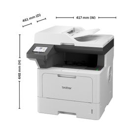 Brother DCP-L5510DN (New Launch) Auto Duplex Laser Printer, 48 PPM, Print Scan Copy, 3.5" Touch Screen Display, 50 Pages ADF, 2GB Memory, LAN, 250 Sheet Tray, 11000 Pages Inbox Toner,Free Installation image 4