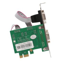 IO Crest 2 Port PCI Express 1.0 x 1 to Industrial Serial DB9 COM RS232 Converter Adapter Controller for Desktop PC with Low Bracket image 4