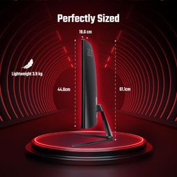 Acer ED270U S3 27 Inch WQHD 2560x1440 1500R Curved Gaming Backlit LED LCD Monitor I 1MS VRB, 180Hz Refresh Rate I AMD FreeSync I 2 x HDMI 1 x Display Port I Stereo speakers I Eye Care I HDR 10 I Black image 4