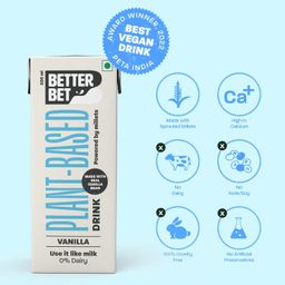 Better Bet Vanilla Vegan Millet Beverage 1.6L (8 X 200 ML) | Plant Based | Lactose Free | No Added Preservatives | No Cholesterol | No Trans Fat image 3