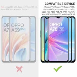 SupCares Military-Grade Gorilla Tempered Glass Screen Protector for Oppo A77S, A77, A78, A59, A18, A38, K10, A15, A15S, A31, A9 2020, A5 2020, Vivo Y28, Y17S and Y56 (6.56 Inch) With Installation Kit image 2