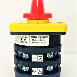 salzer Salzer(L&T) 61372 16A 2Pole 2Way Spring Return 2 To 1 S16 Cam Operated Rotary Switch image 3