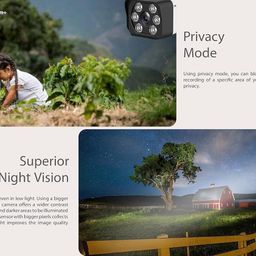 CP PLUS 3MP 4G Sim Card Supported Outdoor Smart Bullet Camera | Built in Mic | Speaker |Colour Night Vision| SD Card Supported (Up to 256 GB) IP Ratings – IP66 |Not Wi-Fi Supported | CP-V32G image 5