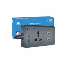 ProDot Power Spike Guard, Strip Surge Protector with Master Switch and 1 Outlets with 2 USB, Heavy Duty Extension Cord for Home, Office, Travel & Phone Charging Bricks (2.5 Meter) image 1