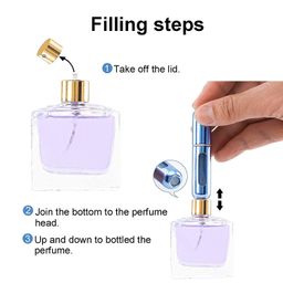 vaughn Portable Mini Refillable Perfume Atomizer Bottle Atomizer Travel Size Spray Bottles Accessories 5ml - 4 PCS image 3
