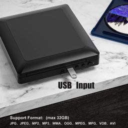 ceihoit Mini DVD Player, All Region DVD CD/Disc Player for TV with HDMI/AV Output, HDMI/AV Cables Included, HD 1080P Supported Built-in PAL/NTSC System USB Input image 4