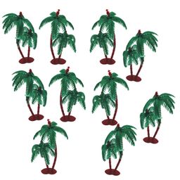 3A Featuretail Artificial Mini Coconut Tree for Project Making (10 Pieces, 3inch) image 1