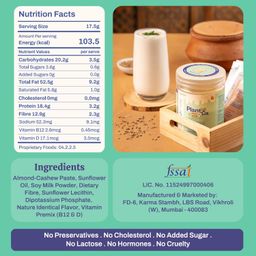 VeganDay Milky Magic (makes 1L Plant Milk) | Fresh, Unsweetened & Plant-Based (PlantCa) | Just add water & blend | Dairy-free, Lactose-free | Zero added sugar, Zero Cholesterol, Zero Preservatives (Pack of 500ml x 2) image 2