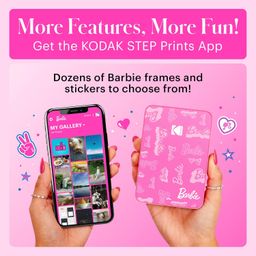 KODAK x Barbie Step Slim Wireless Instant Portable Photo Mobile Printer Barbie Starter Bundle (Signature Style)+ Barbie Deluxe Camera Case + Zink Paper (20 Sheets) image 3