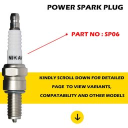 NIKAVI SP06 Power Spark Plug Compatible for TVS Apache RTR 160/180 image 2