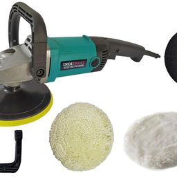 Inditrust 1500W 6 months warranty 7 Inch Electric Car Polisher Machine 6 SPEED with Backup Pad Wool pad and Buffing Pad Double Insulated With Speed Adjustment 100% Copper Winding image 1