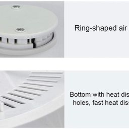 zaego Food Dehydrator Stackable Trays for Healthy Snacks, Fruit, Vegetables, Meat, Fish, Jerky Maker Multiple Use, Multifunction Kichen Dehydrator Machine with 5 Stackable Trays.-(white) image 5