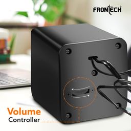 FRONTECH Premium 2.0 Channel USB Powered Speakers with 1.5W x 2 Output, AUX Input, and 1-Year Warranty (Blue) image 4