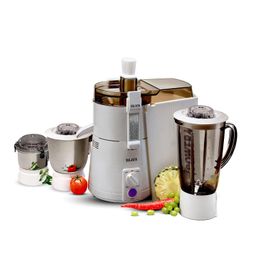 Sujata Powermatic Maxima 900 Watts All-In-One Juicer Mixer Grinder | 22000 Rotations Per Min | 90 Minutes Continuous Running | 3 Versatile Jars 1750 Ml, 1000 Ml And 400 Ml, White image 1