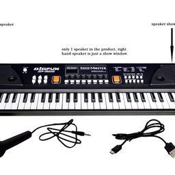 DOMENICO Electronic Digital Piano Keyboard 61 Keys- Multi-Function Portable Piano Keyboard Electronic Organ with Charging Function for Beginners- Chargeable With Piano Bag. image 4