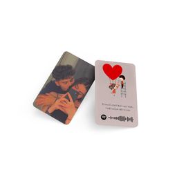 Fairus Customized Wallet Card - Your Photo, Illustration Or Bitmoji, Message, Spotify Song Code Backside Best For Special Occasion Gift For Loved One For Thanksgiving (Your Upload) image 1