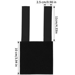 abeillo 2 Pieces Hook and Loop Tactical Patches Board, 4x4 inches Black Molle Patch Panel for Patches Display, Badges and Insignia Patches, Military Army Patches Hook and Loop Molle Panel image 2