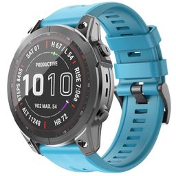 OVERSTEP Compatible with Fenix 7 Watch Band, 22mm Width Soft Silicone Watch Strap for Garmin Fenix 5/Fenix 5 Plus/Fenix 6/Fenix 6 Pro Smartwatch image 1