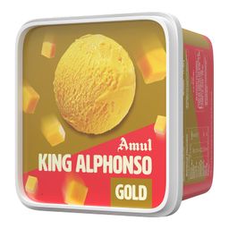 Amul Ice Cream King Alphonso Gold, 1 Litre image 1