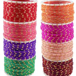 nmii Glass with Plain and Simple Design Glossy Finished Fancy Bangle Set For Women and Girls | Glass Bangles | Stylish Women's Bangles image 2