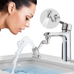 yogimooni 1080° Swivel Faucet Aerator Rotatable Multi-Functional Extension, Extender for Taps, Kitchen Sink With 2 Modes Splash Extension Filter image 4