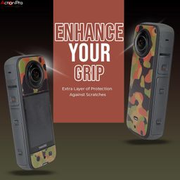 Action Pro Camera Waterproof Skin Compatible with Insta-360 x3 Action Camera (Army) image 5