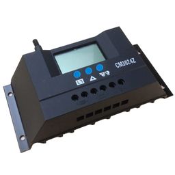 saooer Solar Charge Controller 40A 12V/24V,Solar Panel Battery Intelligent Regulator Black,Charge Controller Generator LCD Display in Solar Controller Voltage Regulator PWM for Lighting System image 5