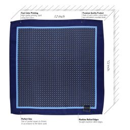peluche Geometric Peek Pocket Square For Men image 5