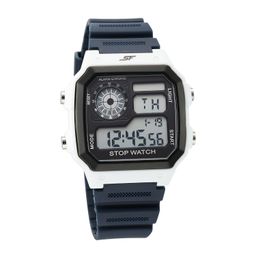 sonata SF Hexa Digital Dial Unisex Watch with Polyurethane Strap-77123PP02 image 1