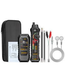 MERISHOPP®Network Cable Tester LED Lamp Portable Multipurpose for Office Network Cable Black|Computers/Tablets & Networking | Computer Cable Testers|1 Piece Transmitter image 2