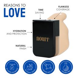 nourr BB Cream in Universal Shade | All-in-One Coverage with Natural Radiant Finish | Sheer to Medium Buildable Coverage | Skin-Nourishing & Hydrating Formula | SPF15 image 4