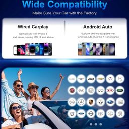 WISTAR 2-in-1 Wireless Apple CarPlay/Android Auto Adapter, a 5.8 GHz Dongle, Wired to Wireless Conversion with USB A/USB C Compatibility, and Plug & Play Setup image 3
