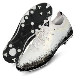 Vector X Genius 3D Texture TPU Fusing Upper with TPU Sole, Sock for Grip, Soccer Football Studs, Elegant Design (Pearl White- Black) Size-4 image 2
